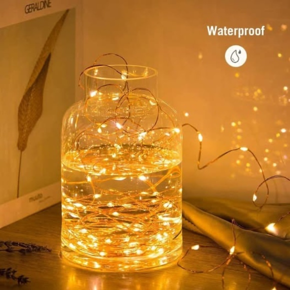 33-foot warm white string lights with remote control - Picture 4 of 8